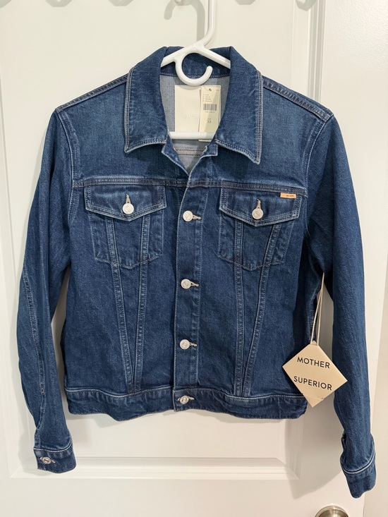 MOTHER Jackets & Blazers - MOTHER Denim Jacket Women’s The Bruiser Perfectly Imperfect Sz XS NWT